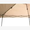 imageGarden Winds Custom Fit Replacement Canopy Top Cover Compatible with The Coleman 2000004407 2000035727 13 x 13 Two Tiered Tent Eaved Shelter  Upgraded Performance RIPLOCK 350 Fabric BeigeBeige Canopy and Side Sunwall