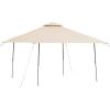 imageGarden Winds Custom Fit Replacement Canopy Top Cover Compatible with The Coleman 2000004407 2000035727 13 x 13 Two Tiered Tent Eaved Shelter  Upgraded Performance RIPLOCK 350 Fabric BeigeBeige