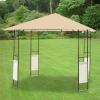 imageGarden Winds Replacement Canopy Top Cover Compatible with The Outsunny 10ft Gazebo  RipLock 350