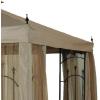 imageGarden Winds Replacement Canopy Top Cover for Hampton Bay Arrow Gazebo  Riplock 350  BeigeNutmeg
