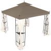imageGarden Winds Replacement Canopy Top Cover for Hampton Bay Arrow Gazebo  Riplock 350  BeigeNutmeg