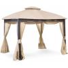 imageGarden Winds Replacement Canopy Top Cover for Westbrook Gazebo Gazebo  350  BeigeBeige