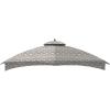 imageGarden Winds Replacement Canopy for Allen Roth 10x12 Gazebo Model GF12S004B  Performance 350 Fabric  BeigeDamask Beige