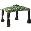 imageGarden Winds Replacement Canopy for Allen Roth 10x12 Gazebo Model GF12S004B  Performance 350 Fabric  BeigePalm