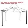 imageGarden Winds Replacement Canopy for South Hampton Gazebo  Riplock 350  BeigeBeige