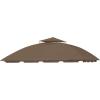 imageGarden Winds Replacement Canopy for South Hampton Gazebo  Riplock 350  BeigeNutmeg