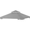 imageGarden Winds Replacement Canopy for The Cottleville Gazebo  Riplock 350  BeigeSlate Gray