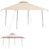 imageGarden Winds Custom Fit Replacement Canopy Top Cover Compatible with The Coleman 2000004407 2000035727 13 x 13 Two Tiered Tent Eaved Shelter  Upgraded Performance RIPLOCK 350 Fabric BeigeBeige