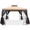 imageGarden Winds Replacement Canopy Top Cover for Aldi Gardenline Belavi 2019 Gazebo Standard 350Beige