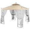 imageGarden Winds Replacement Canopy Top Cover for Hampton Bay Arrow Gazebo  Riplock 350  BeigeBeige