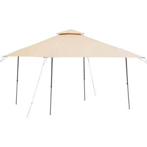 imageGarden Winds Custom Fit Replacement Canopy Top Cover Compatible with The Coleman 2000004407 2000035727 13 x 13 Two Tiered Tent Eaved Shelter  Upgraded Performance RIPLOCK 350 Fabric BeigeClassic Sand Beige