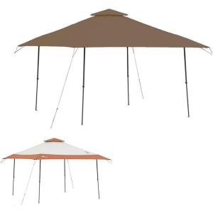 imageGarden Winds Custom Fit Replacement Canopy Top Cover Compatible with The Coleman 2000004407 2000035727 13 x 13 Two Tiered Tent Eaved Shelter  Upgraded Performance RIPLOCK 350 Fabric BeigeClassic Brown Nutmeg