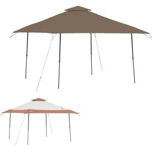 imageGarden Winds Custom Fit Replacement Canopy Top Cover Compatible with The Coleman 2000004407 2000035727 13 x 13 Two Tiered Tent Eaved Shelter  Upgraded Performance RIPLOCK 350 Fabric BeigeNutmeg