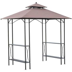imageGarden Winds Replacement Canopy Top Cover Compatible with The Outsunny Grill Gazebo  RipLock 350