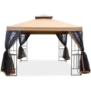imageGarden Winds Replacement Canopy Top Cover for Aldi Gardenline Belavi 2019 Gazebo Standard 350Classic Sand Beige