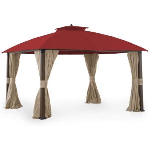 imageGarden Winds Replacement Canopy Top Cover for Broyhill Sunjoy Eagle Brooke Ashford Asheville Gazebo  350  Beige  Will FIT These Models ONLY A101007600 A101007603 A101007604Cinnabar