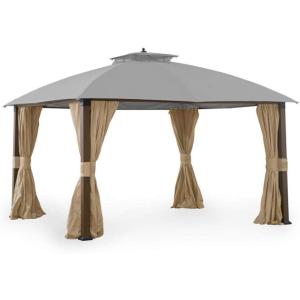 imageGarden Winds Replacement Canopy Top Cover for Broyhill Sunjoy Eagle Brooke Ashford Asheville Gazebo  350  Beige  Will FIT These Models ONLY A101007600 A101007603 A101007604Classic Stone Slate Gray