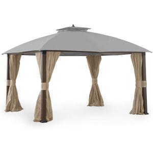 imageGarden Winds Replacement Canopy Top Cover for Broyhill Sunjoy Eagle Brooke Ashford Asheville Gazebo  350  Beige  Will FIT These Models ONLY A101007600 A101007603 A101007604Slate Gray