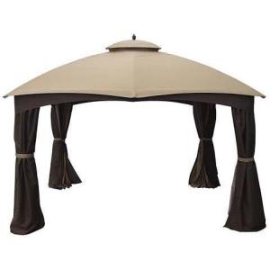 imageGarden Winds Replacement Canopy for Allen Roth 10x12 Gazebo Model GF12S004B  Performance 350 Fabric  BeigeBeige