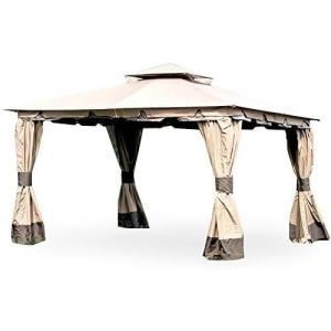 imageGarden Winds Replacement Canopy for Monterey Gazebo Model LGZ215PST4  Standard 350  BeigeBeige
