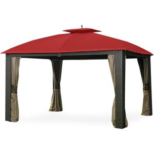 imageGarden Winds Replacement Canopy for The Sonoma Riviera Gazebo  Riplock 350  BeigeCinnabar