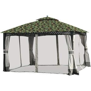 imageGarden Winds Replacement Canopy for The Windsor Gazebo  Standard 350  Beige  for Models LGZ717PSTC A111001701 810213583 Will NOT FIT Any Other Model  Read Before BuyingCamo Green