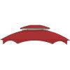 imageGarden Winds Replacement Canopy for The Manhattan Oval Gazebo  Riplock 350  BeigeCinnabar