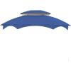 imageGarden Winds Replacement Canopy for The Manhattan Oval Gazebo  Riplock 350  BeigeTrue Navy