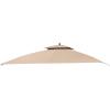 imageGarden Winds Replacement Canopy for The Pinehurst Dome Gazebo  Standard 350  Beige  Will NOT FIT Oakmont GazeboBeige