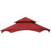imageGarden Winds Replacement Canopy for The Southbay Hexagon Gazebo  Riplock 350  BeigeCinnabar