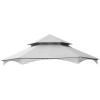imageGarden Winds Replacement Canopy for The Southbay Hexagon Gazebo  Riplock 350  BeigeSlate Gray