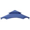 imageGarden Winds Replacement Canopy for The Southbay Hexagon Gazebo  Riplock 350  BeigeTrue Navy