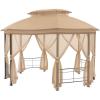 imageGarden Winds Replacement Canopy Top Cover Compatible with The Seagrove Gazebo  Riplock 350Beige
