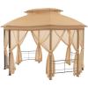 imageGarden Winds Replacement Canopy Top Cover Compatible with The Seagrove Gazebo  Riplock 350Classic Sand Beige