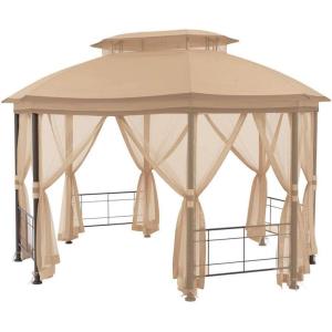 imageGarden Winds Replacement Canopy Top Cover Compatible with The Seagrove Gazebo  Riplock 350Beige